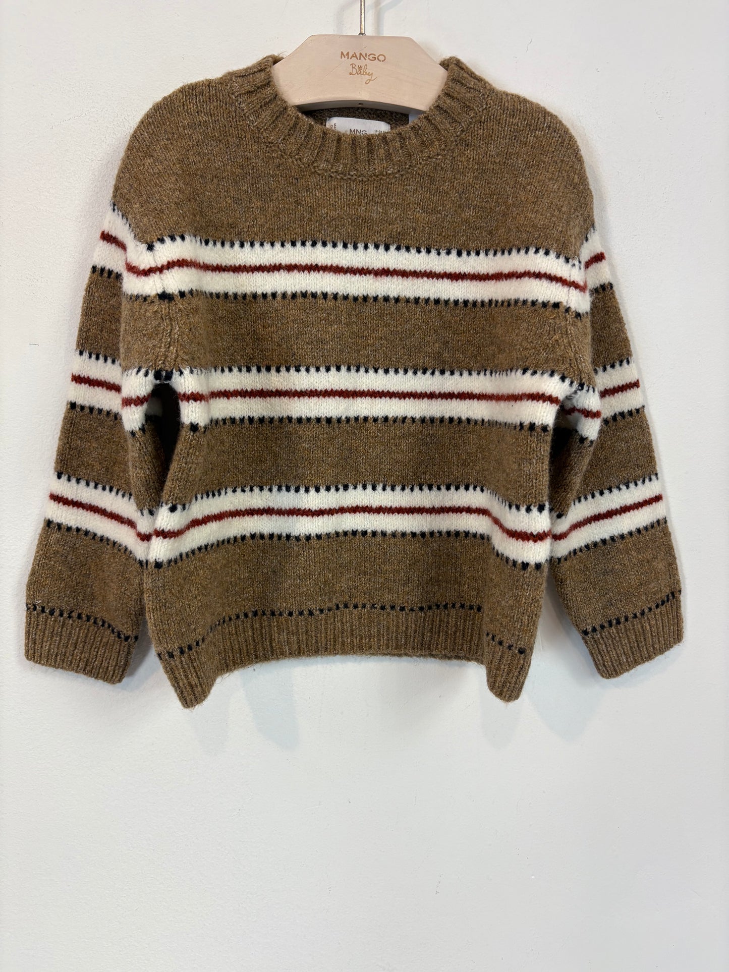 MANGO. Jersey niño rayas. T 18-24 meses