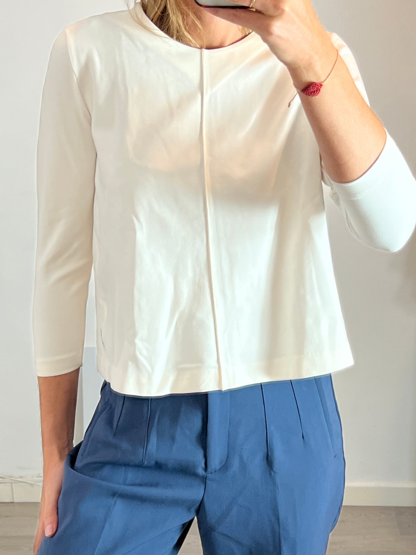 BIMBA Y LOLA. Camiseta beige amplia T.m