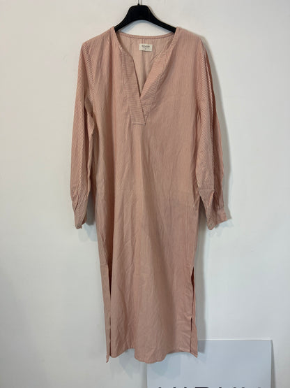 RITAVON. Long textured striped dress. Size 36