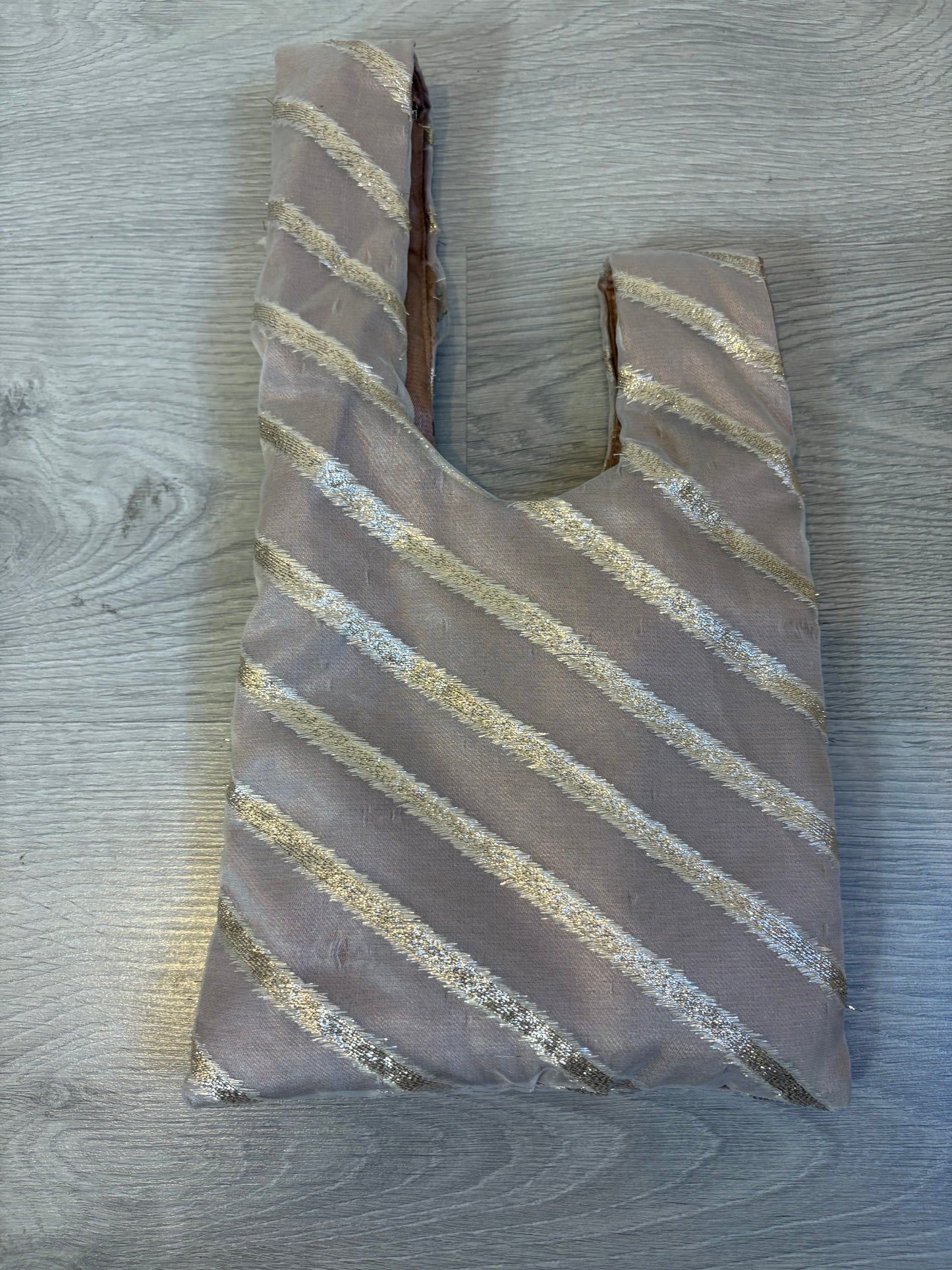 BLUELOW. Bolso japonés rayas doradas