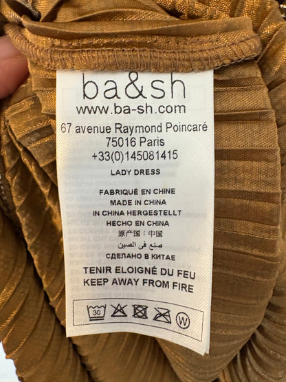 BA&SH. Vestido largo plisado fiesta