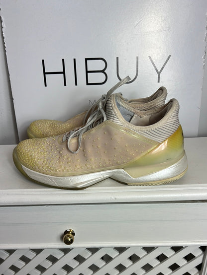 ADIDAS. Zapatillas detalles pedrería rosa claro. T 40