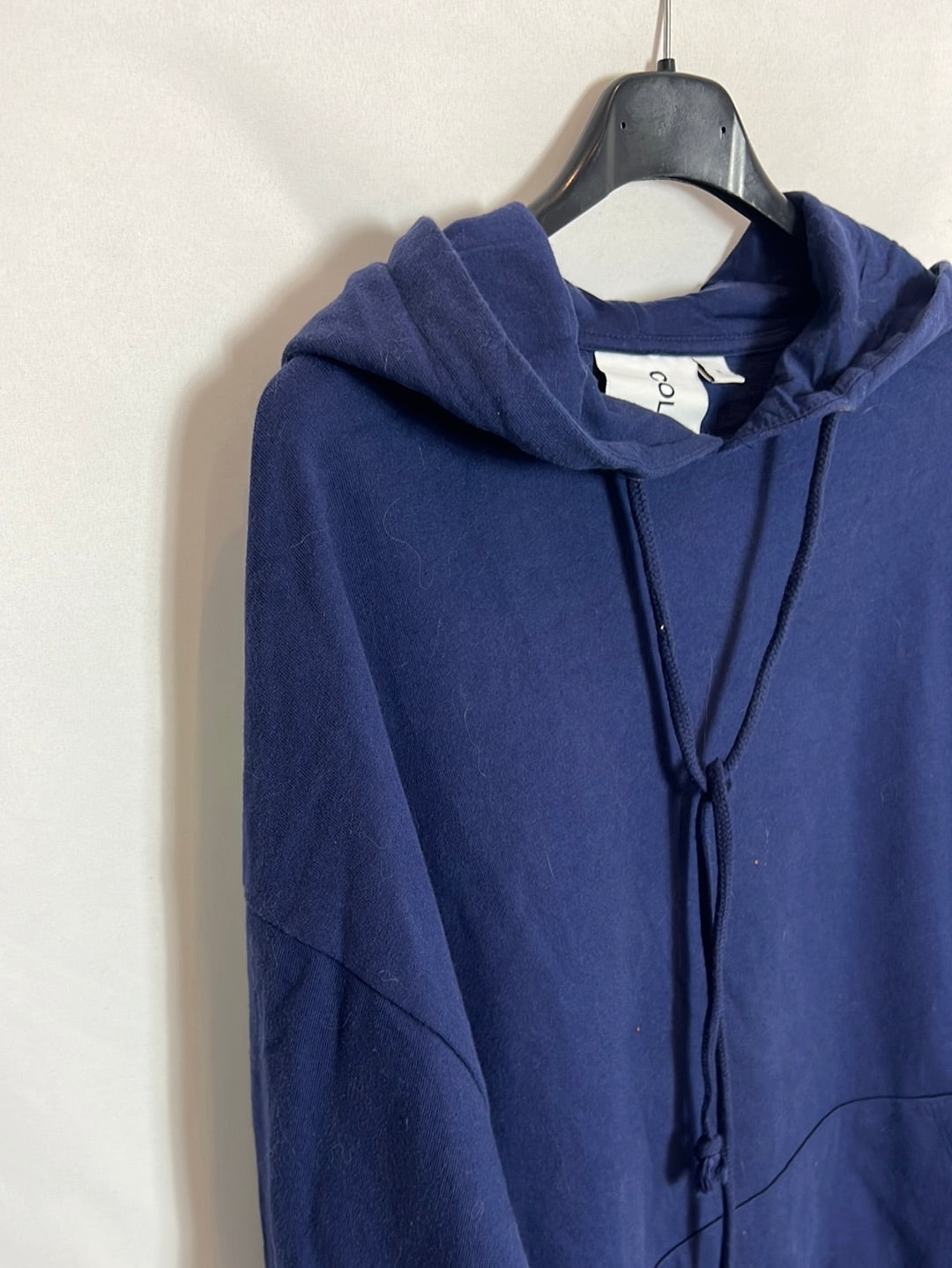 COLLUSION. Sudadera azul letras T.m