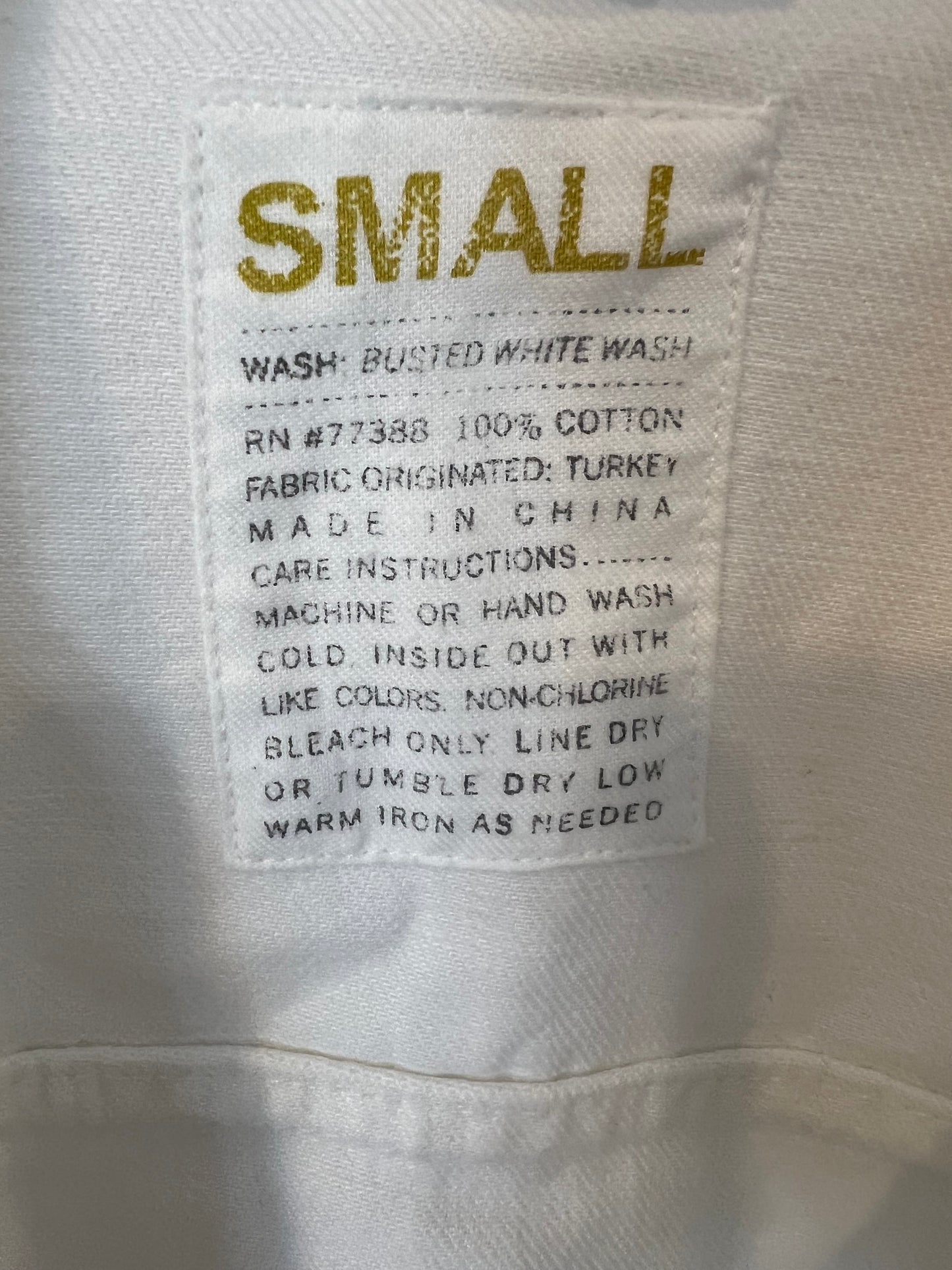 J CREW. Cazadora denim blanca. T S