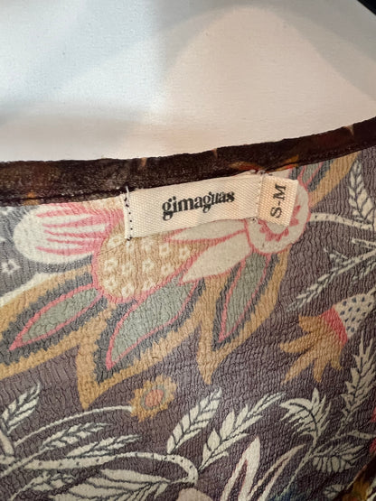 GIMAGUAS. Printed viscose blouse. TS/M