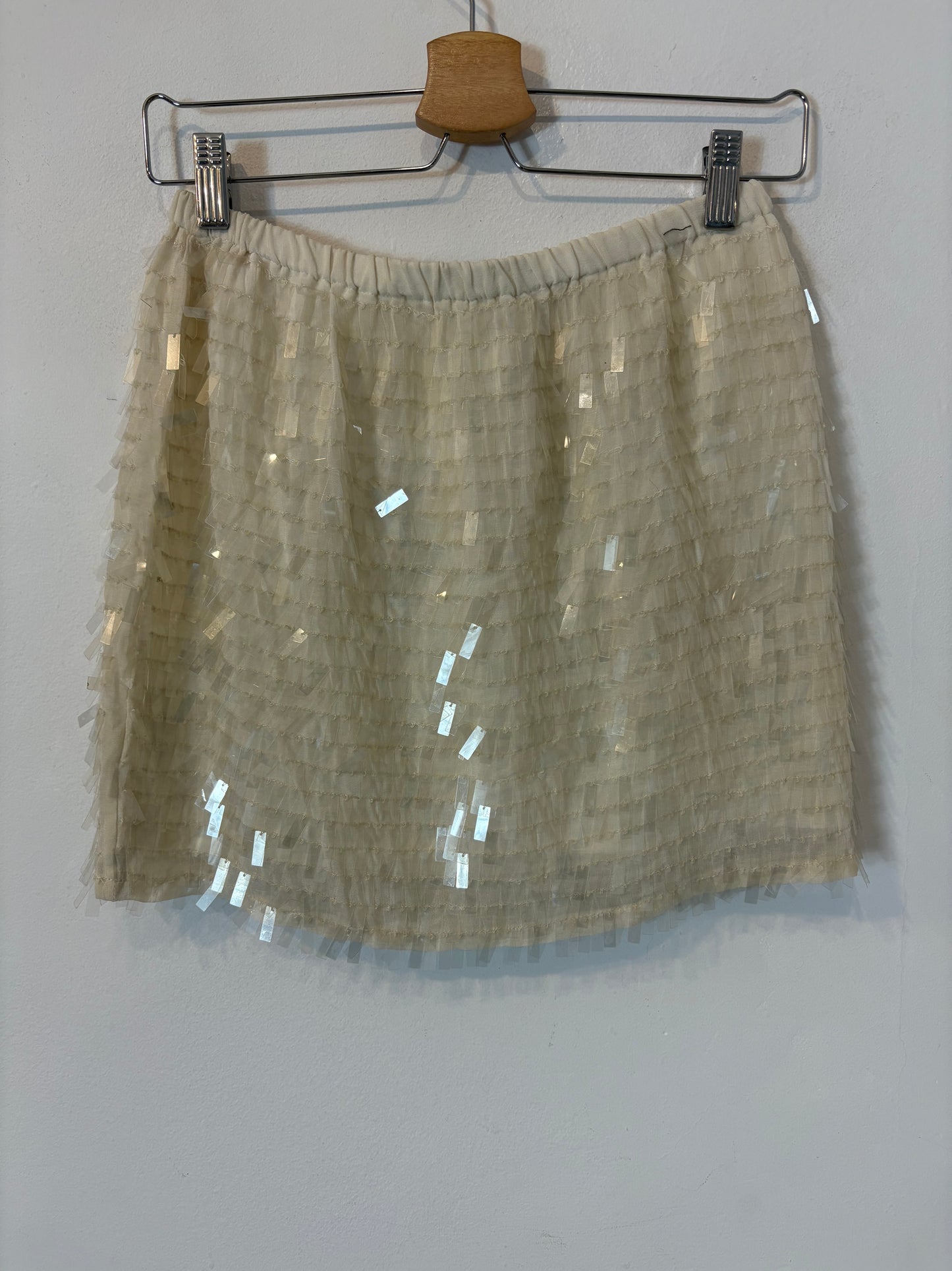 ZARA.Falda lentejuelas rectangulares T.xs