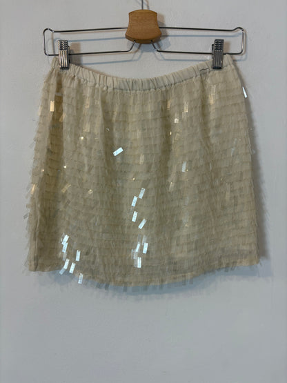 ZARA.Falda lentejuelas rectangulares T.xs