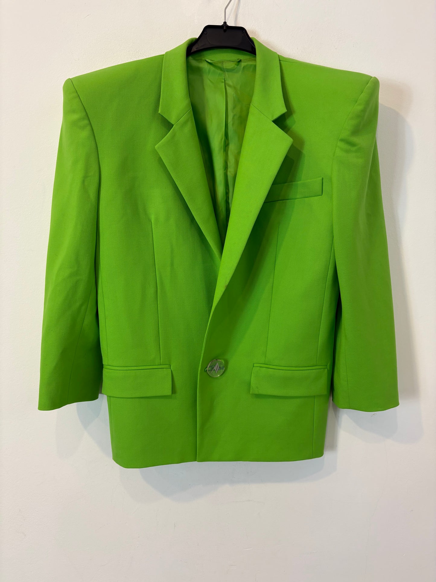 THE ATTICO. Blazer verde hombreras