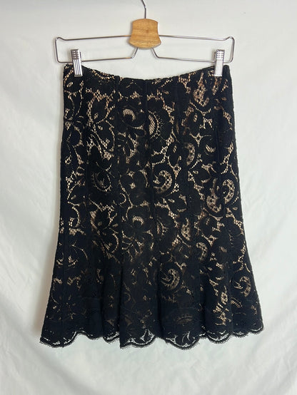 GEORGES RECH. Die-cut midi skirt. T 38