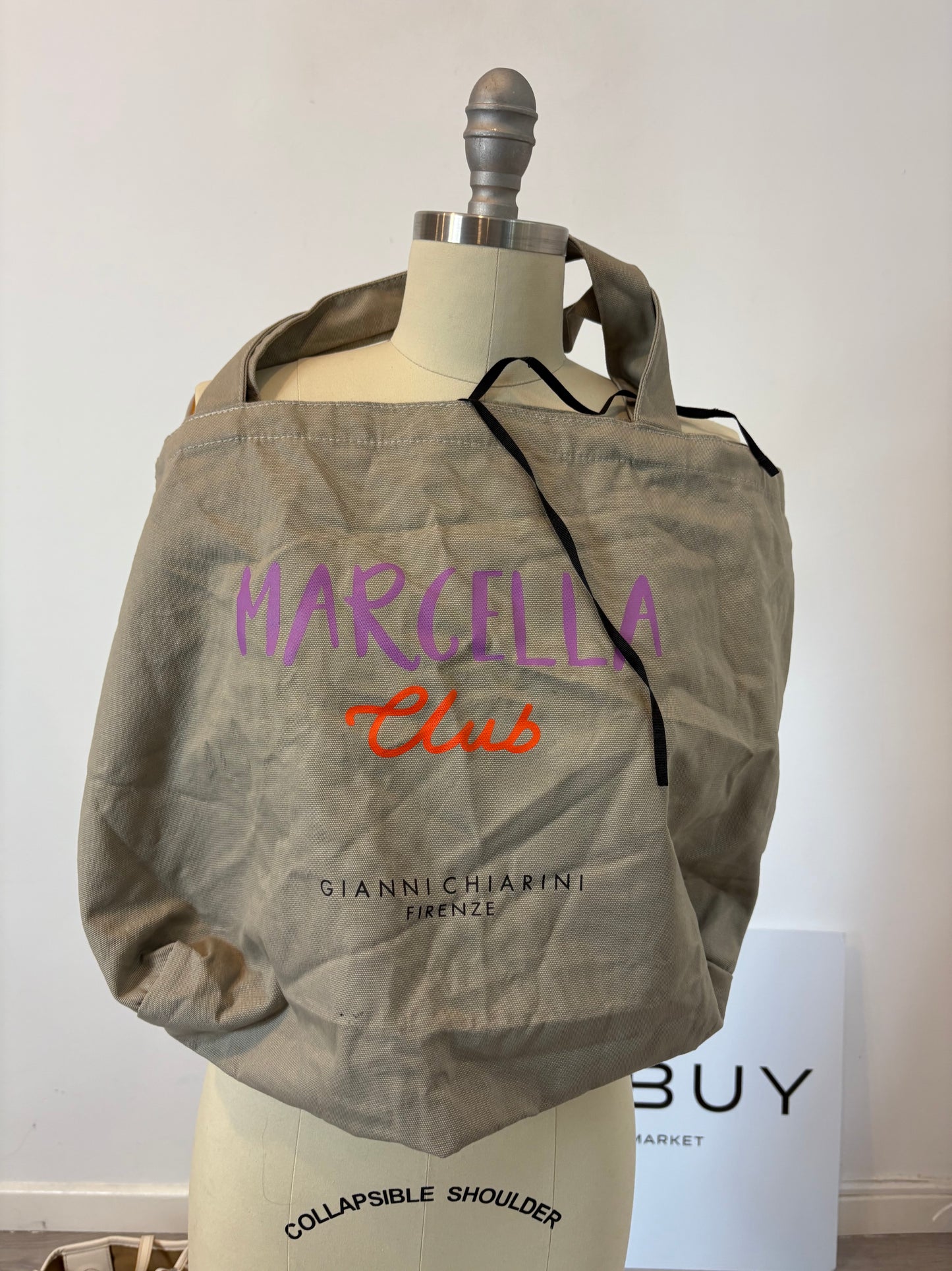 GIANNI CHIARINI. Striped shopper bag