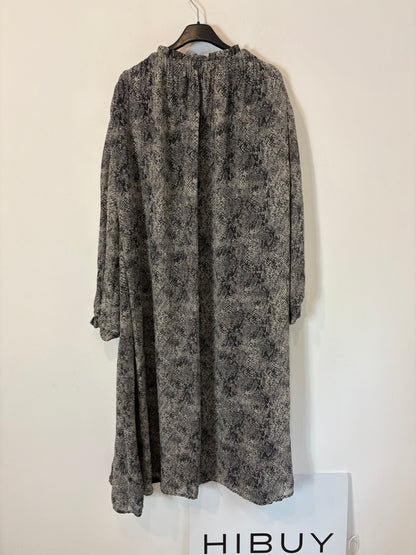 MANGO. Vestido midi snake print. T L