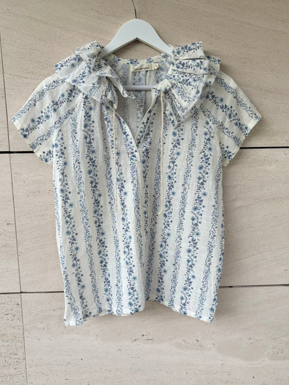 COSMOSOPHIE. Blusa textura estampado floral