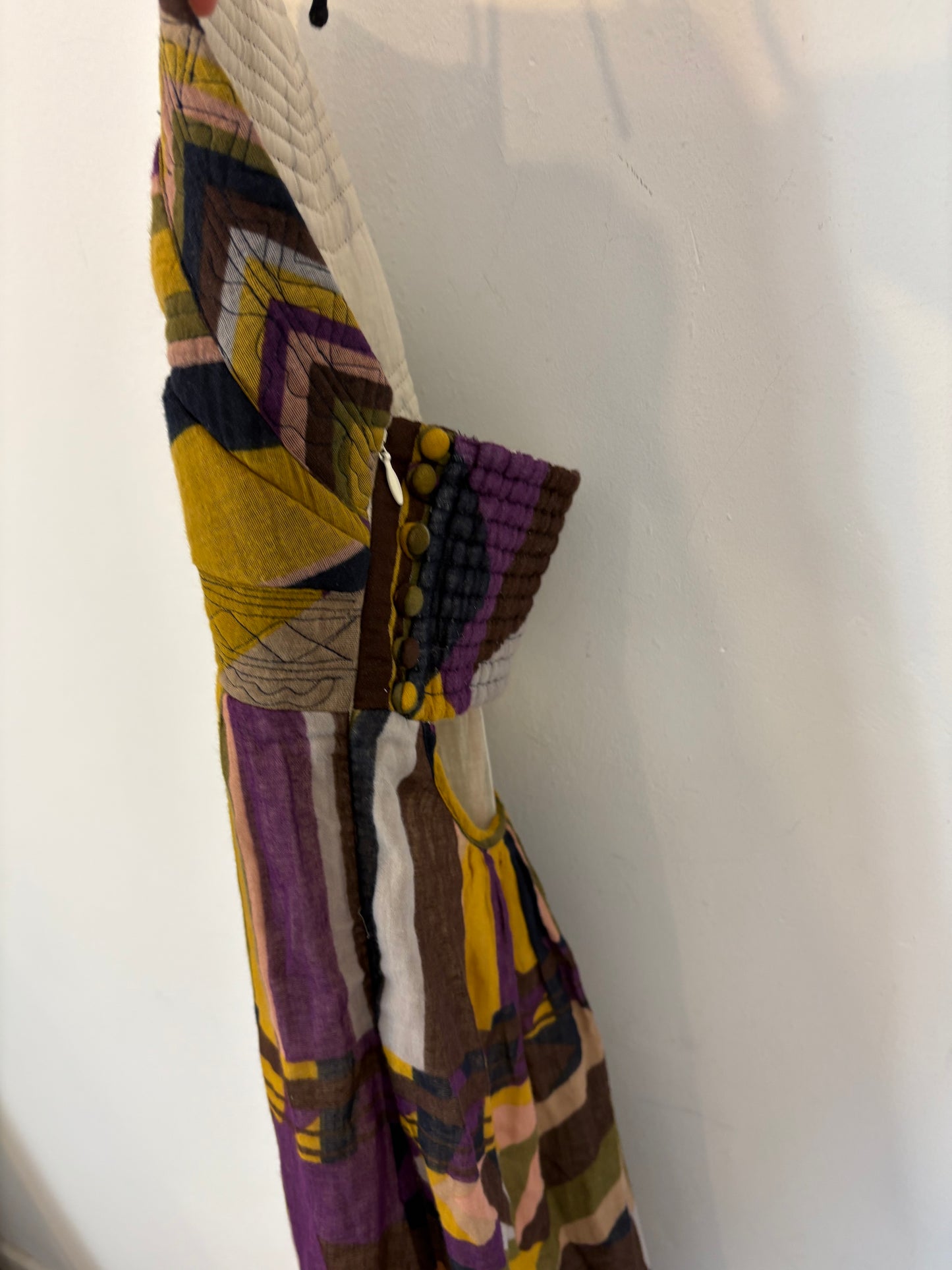 BA&SH. Vestido largo estampado halter