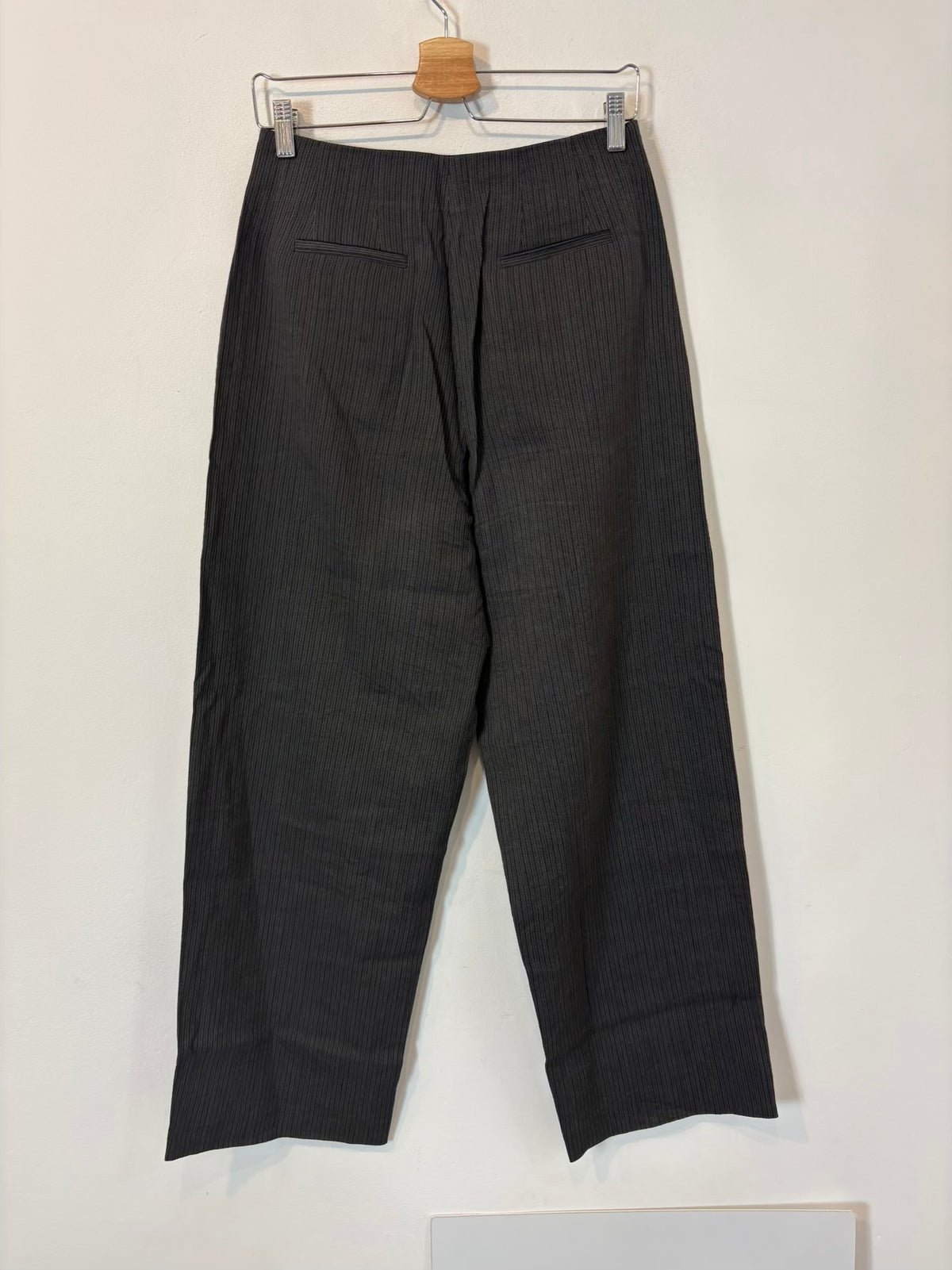MASSIMO DUTTI. Conjunto gris marengo textura