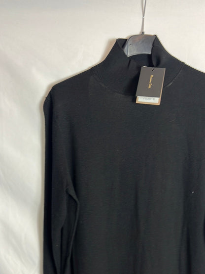 MASSIMO DUTTI. Vestido largo punto detalle espalda. T S