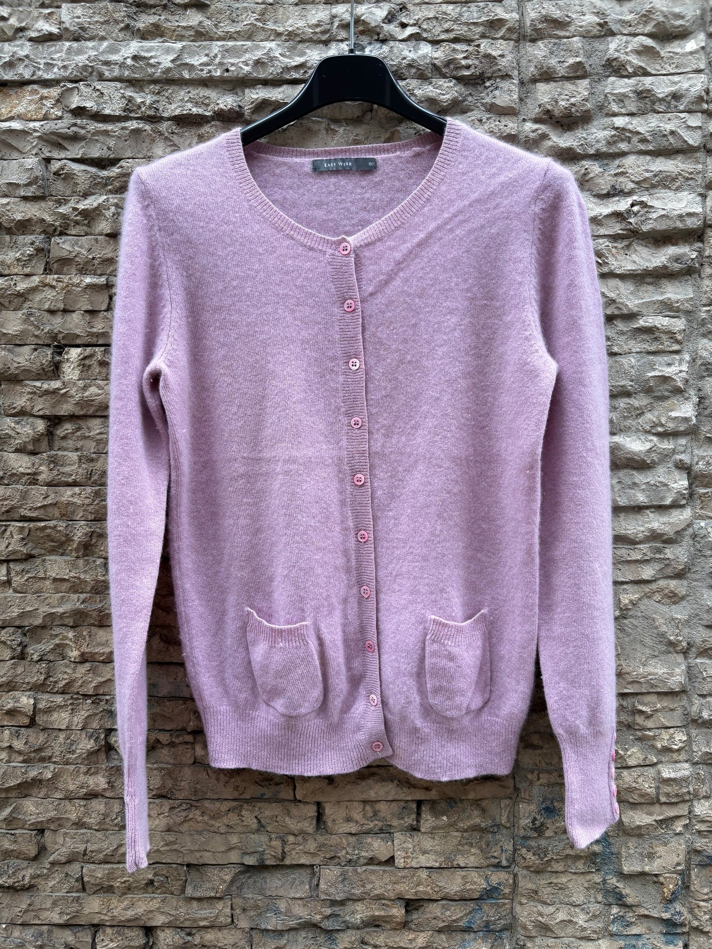 EASY WEAR. Chaqueta malva cashmere