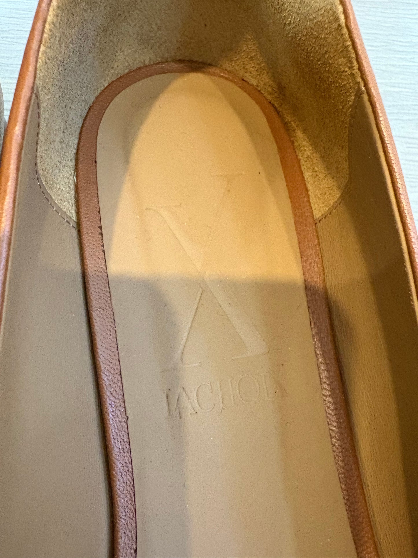 LACHOIX. Bailarina piel hebilla camel T 40