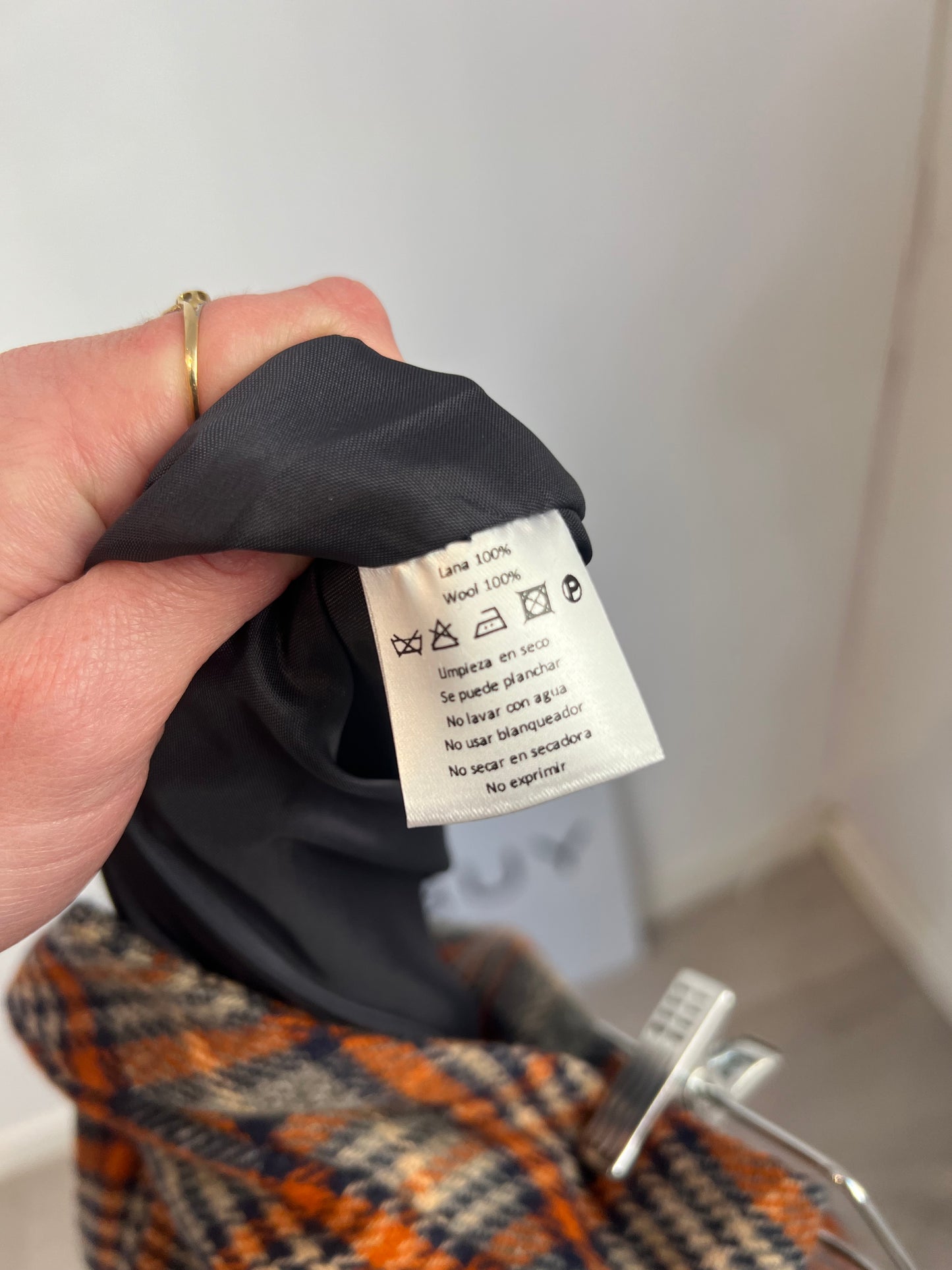 PALOMA LAJUD. Total look lana cuadros. T XS