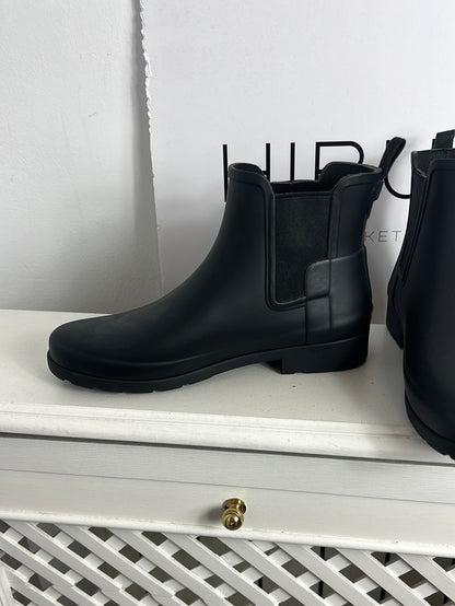 HUNTER. Botines lluvia negros. T 40/41