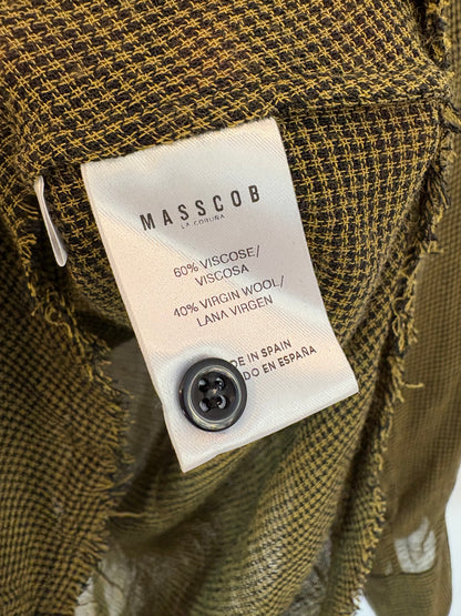 MASSCOB. Blusa verde caqui mezcla.