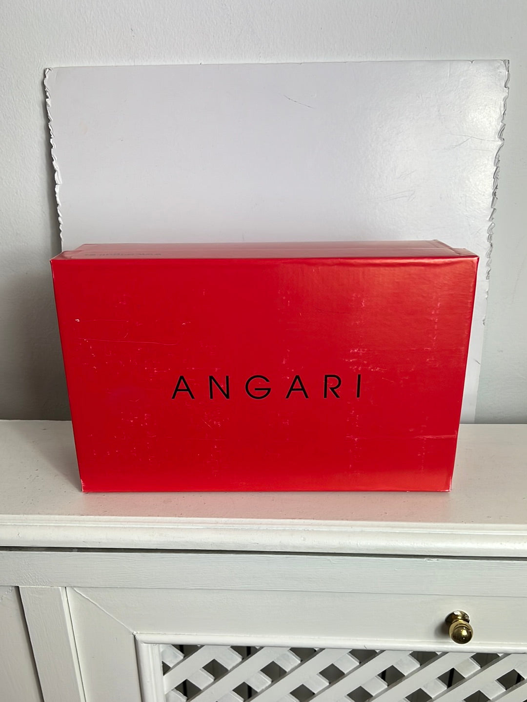 ANGARI. Zapatos tacón purpurina tiras. T 37