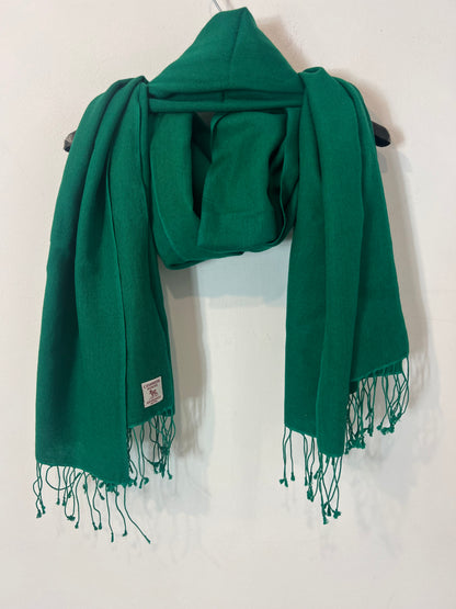 OTRAS. Bufanda verde cashmere