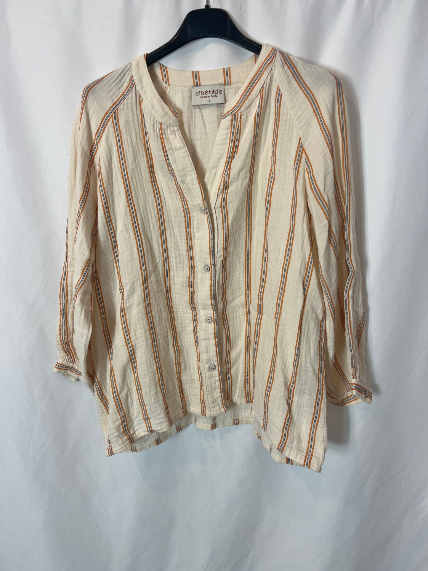 CLÖ&TILDE. Blusa algodón rayas. T S