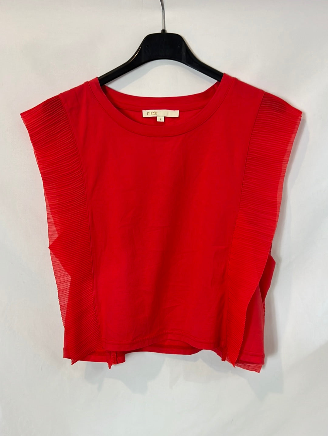 MAJE. Red top with detail. Size 1 (S)