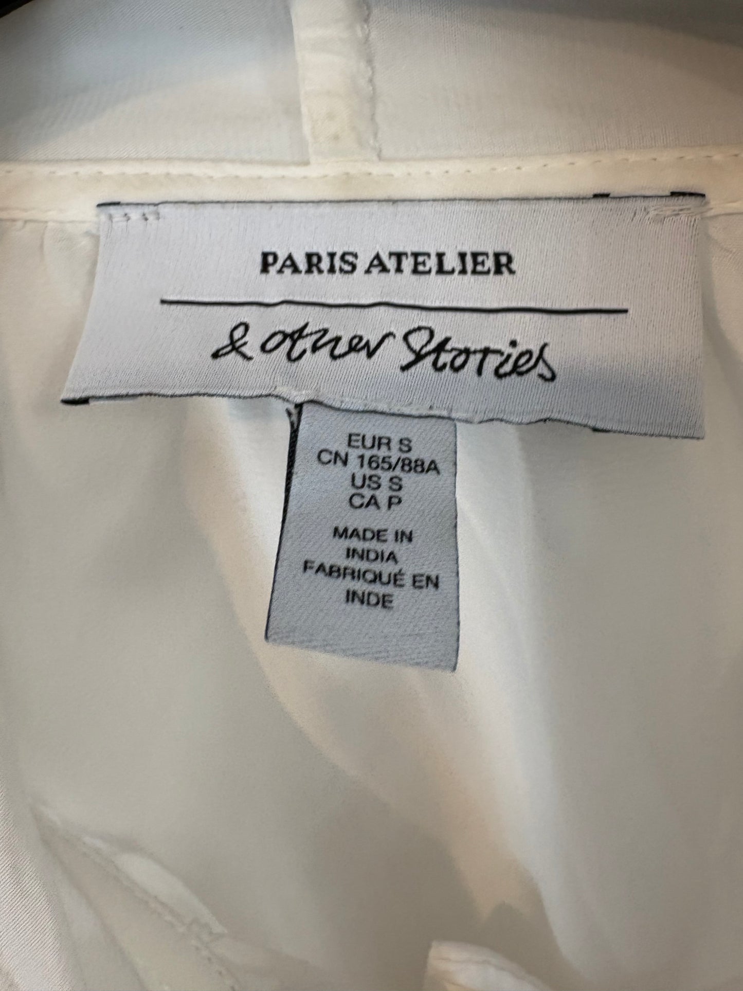 &amp; OTHER STORIES. Flowy white embroidered blouse. TS