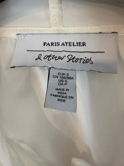 &amp; OTHER STORIES. Flowy white embroidered blouse. TS