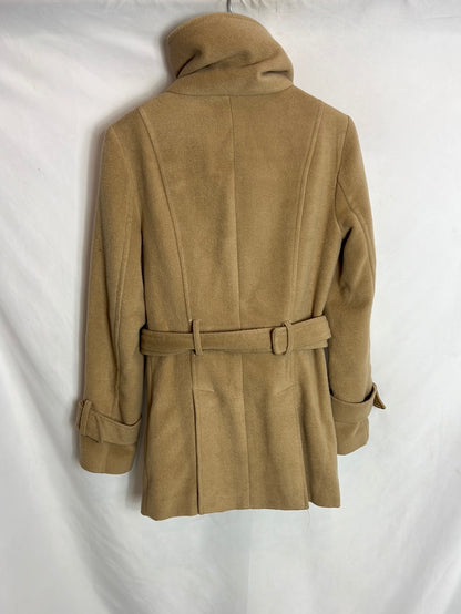 BIMBA Y LOLA. Abrigo beige paño. T S