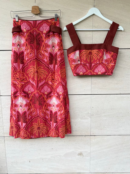 COLOR NUDE. Conjunto estampado contrastes