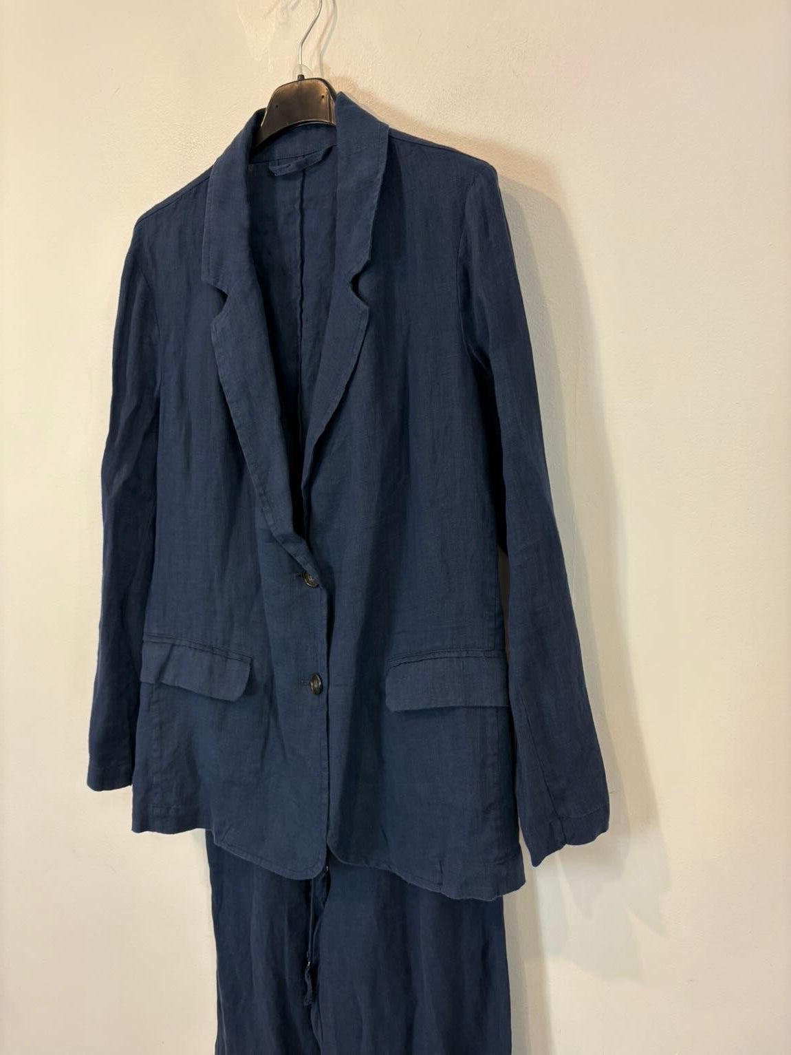 OTTOD´AME. Traje de chaqueta lino azul