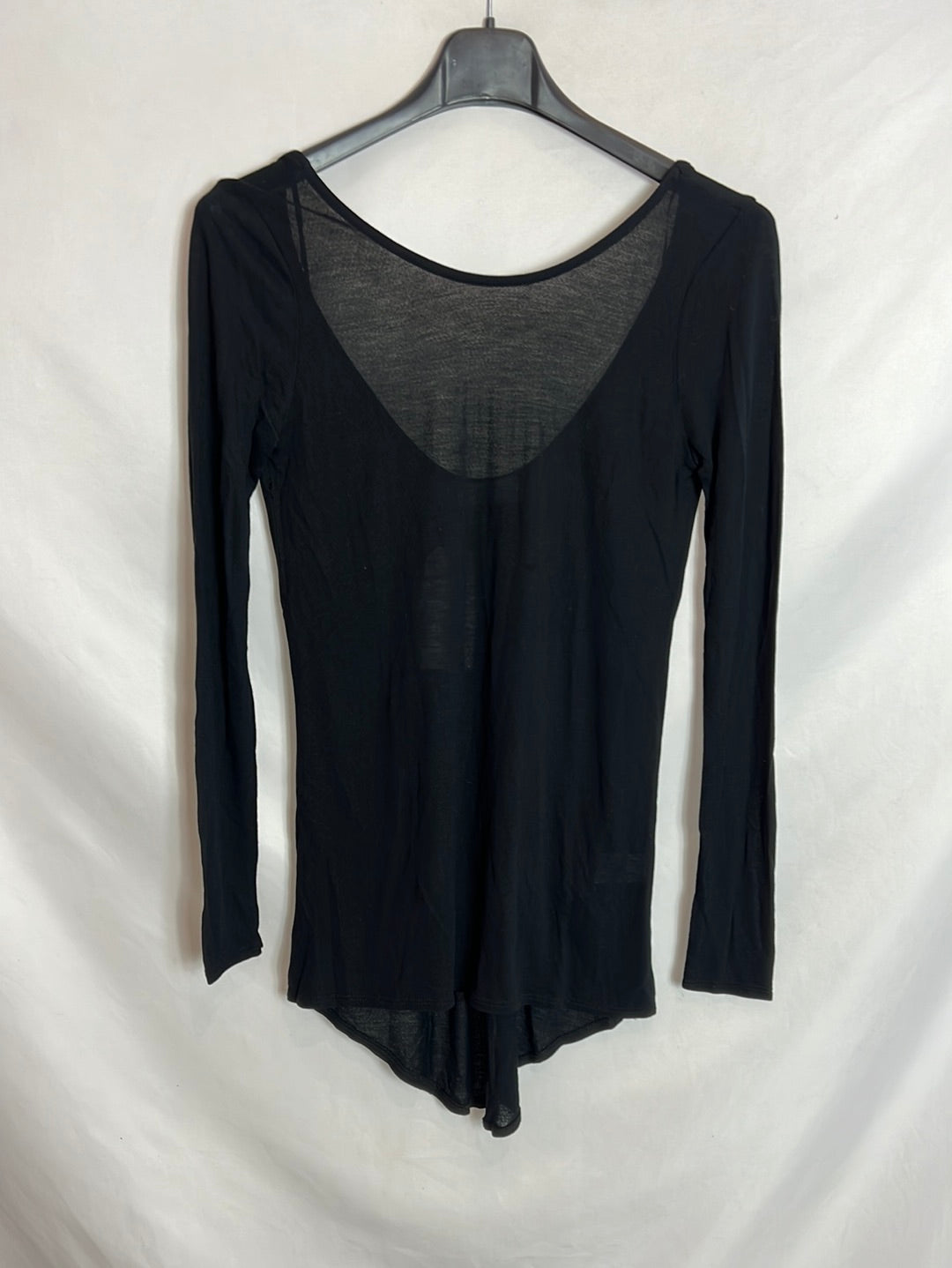 ZARA. Black top with low back. TS