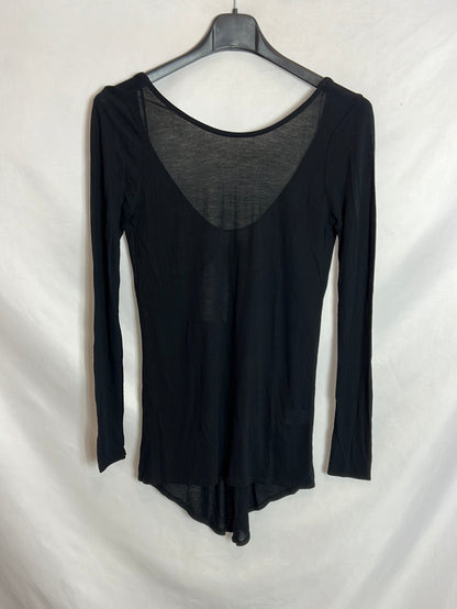 ZARA. Black top with low back. TS