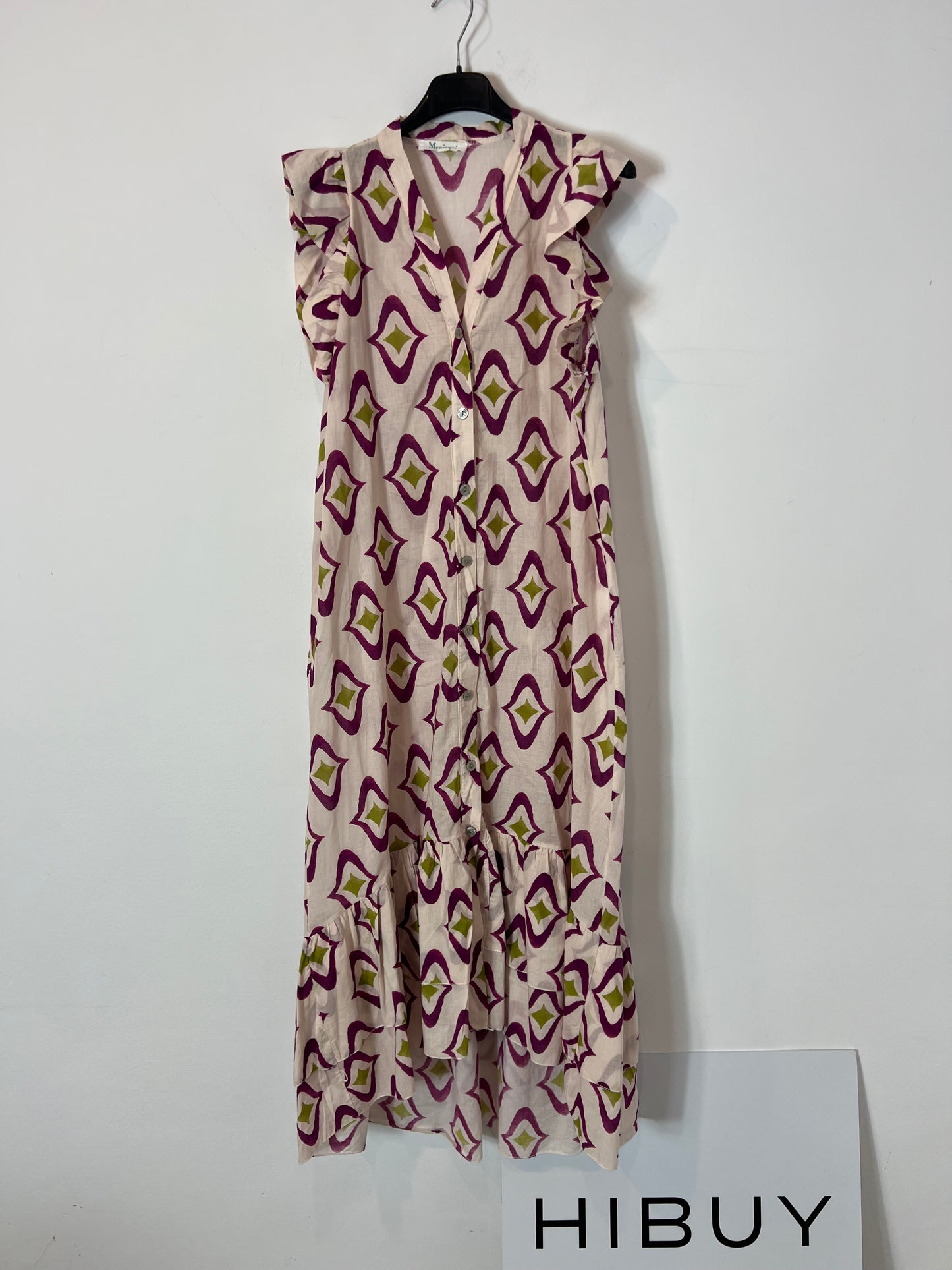 MONISQUI. Vestido rosa estampado TU(s)