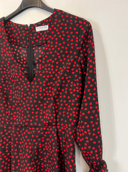 LOAVIES. Mono negro corazones T.xs