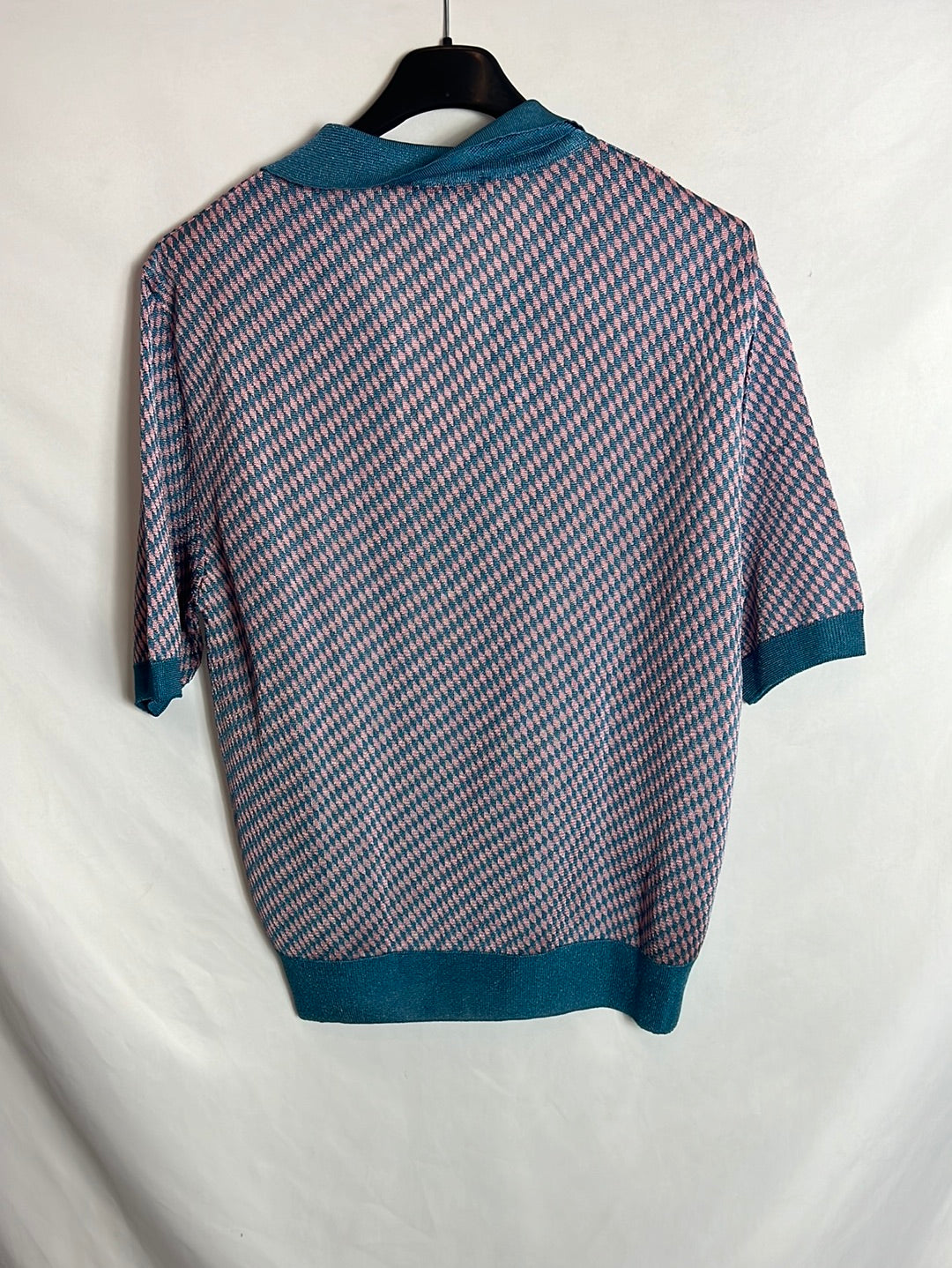 ZARA. Top hilo estampado geométrico . T M