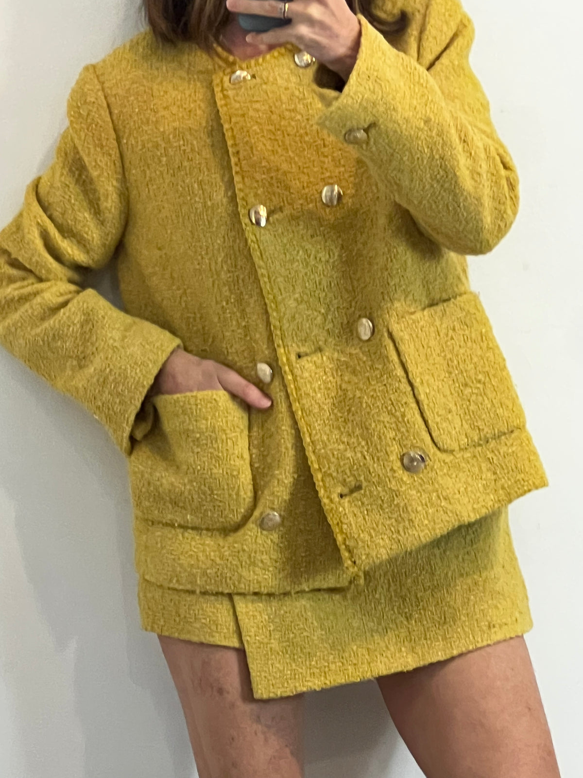 BA&SH. Conjunto mostaza tweed
