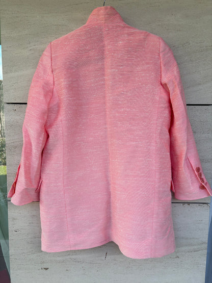 STELLA Mc CARTNEY. Americana rosa jaspeada seda