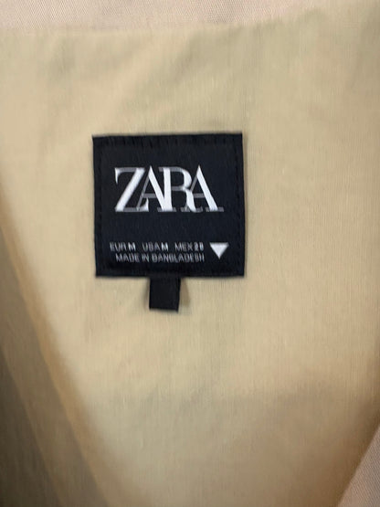 ZARA. Chaleco beige tostado mezcla. T M