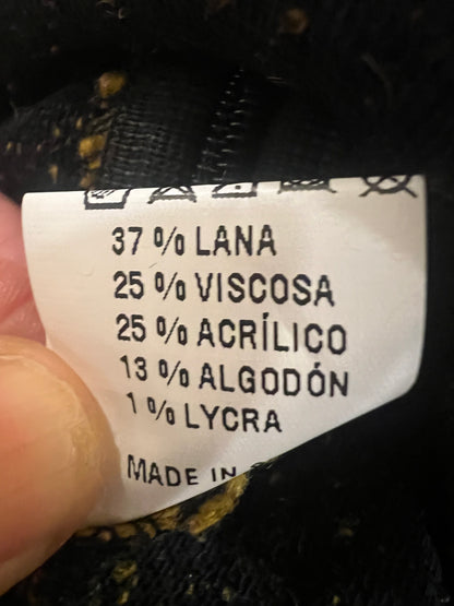 MAROLA. Falda mostaza textura con lanaT. S/M