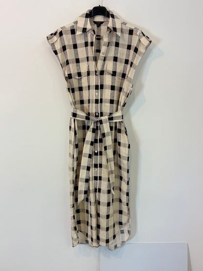 MASSIMO DUTTI. Linen shirt dress. T 34