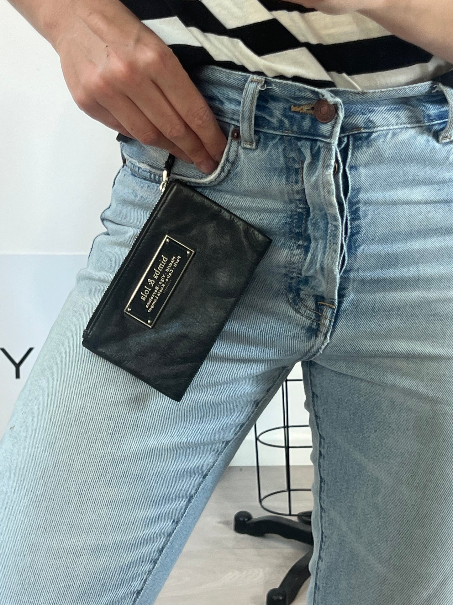 BIMBA Y LOLA. Leather wallet.