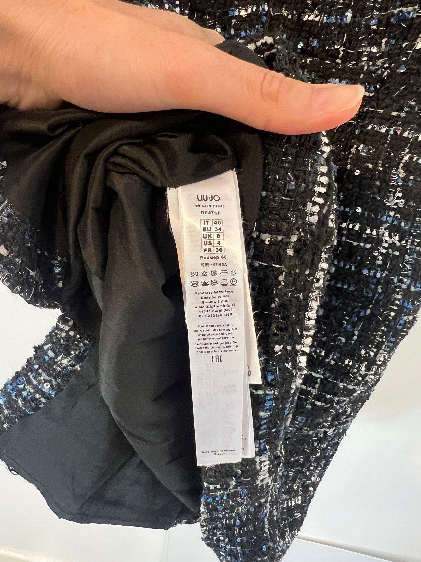 LIU JO. Vestido corto tweed