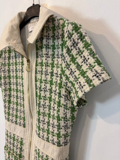 MANGO. Vestido tweed cremallera
