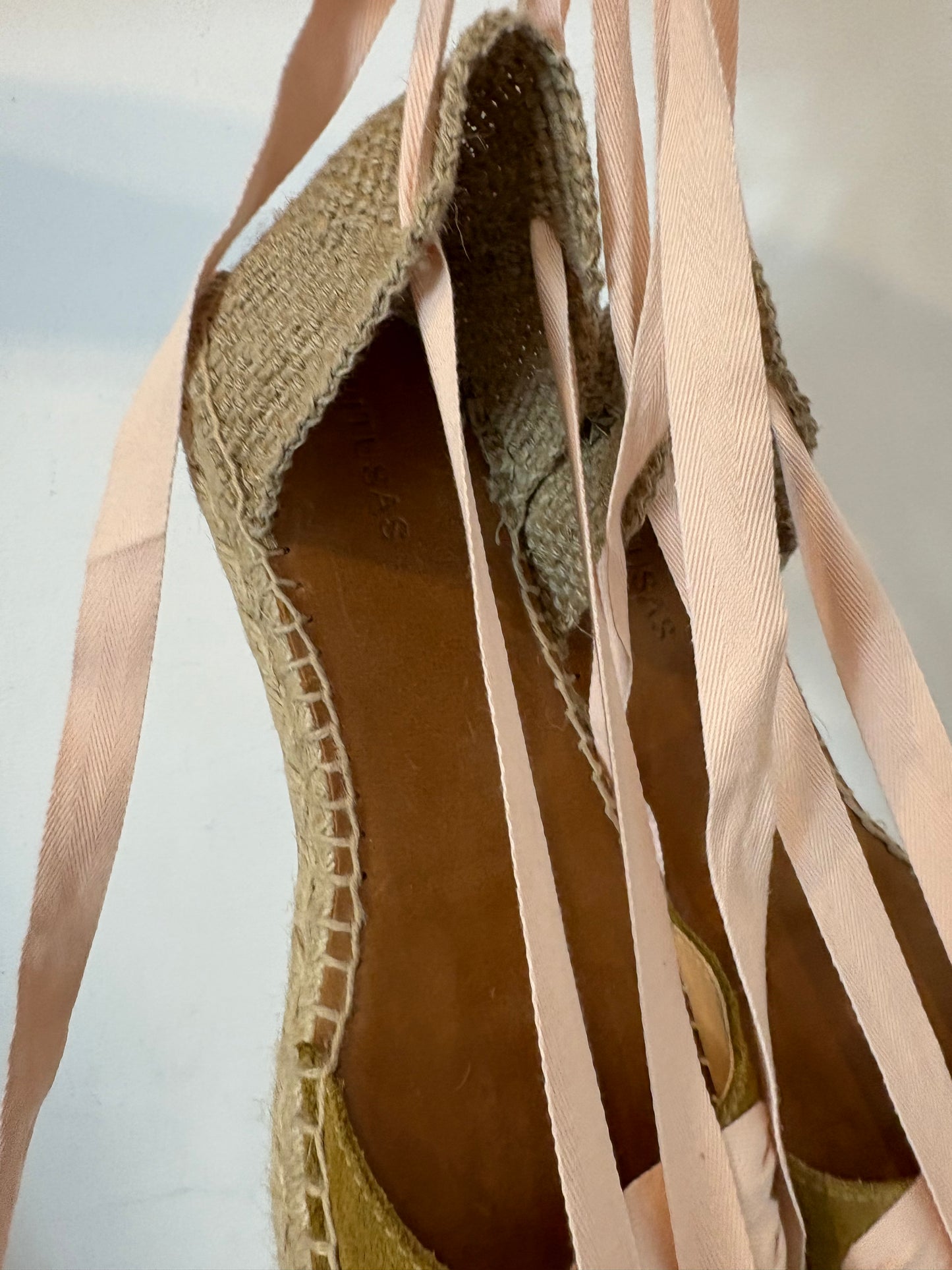 PITUSAS. Alpargatas verdes lazada