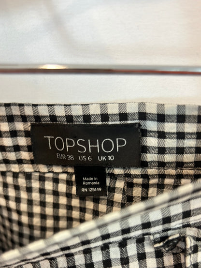 TOPSHOP. Gingham shorts. Size 38
