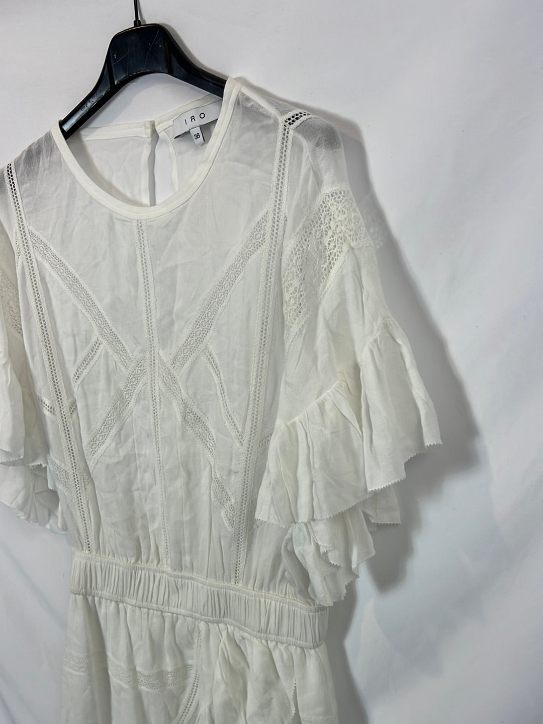 IRO. White dress with details, size 38