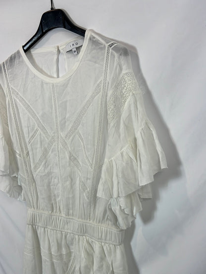 IRO. White dress with details, size 38